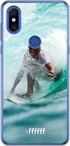 Xiaomi Mi Mix 3 Hoesje Transparant TPU Case - Boy Surfing #ffffff