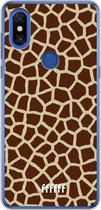 Xiaomi Mi Mix 3 Hoesje Transparant TPU Case - Giraffe Print #ffffff