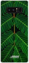 Samsung Galaxy Note 8 Hoesje Transparant TPU Case - Symmetric Plants #ffffff