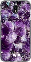 Samsung Galaxy J7 (2017) Hoesje Transparant TPU Case - Purple Geode #ffffff