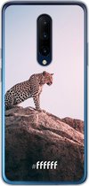 OnePlus 7 Pro Hoesje Transparant TPU Case - Leopard #ffffff