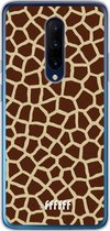 OnePlus 7 Pro Hoesje Transparant TPU Case - Giraffe Print #ffffff
