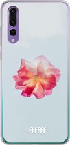 Huawei P30 Hoesje Transparant TPU Case - Rouge Floweret #ffffff