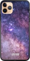 iPhone 11 Pro Max Hoesje TPU Case - Galaxy Stars #ffffff