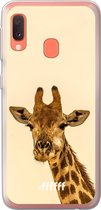 Samsung Galaxy A20e Hoesje Transparant TPU Case - Giraffe #ffffff