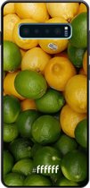 Samsung Galaxy S10 Plus Hoesje TPU Case - Lemon & Lime #ffffff