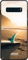 Samsung Galaxy S10 Plus Hoesje TPU Case - Sunset Surf #ffffff