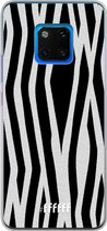 Huawei Mate 20 Pro Hoesje Transparant TPU Case - Zebra Print #ffffff
