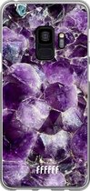 Samsung Galaxy S9 Hoesje Transparant TPU Case - Purple Geode #ffffff