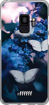 Samsung Galaxy S9 Hoesje Transparant TPU Case - Blooming Butterflies #ffffff