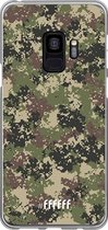 Samsung Galaxy S9 Hoesje Transparant TPU Case - Digital Camouflage #ffffff