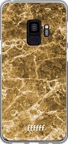 Samsung Galaxy S9 Hoesje Transparant TPU Case - Gold Marble #ffffff