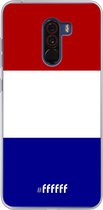 Xiaomi Pocophone F1 Hoesje Transparant TPU Case - Nederlandse vlag #ffffff