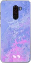 Xiaomi Pocophone F1 Hoesje Transparant TPU Case - Purple and Pink Water #ffffff