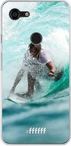 Google Pixel 3 XL Hoesje Transparant TPU Case - Boy Surfing #ffffff