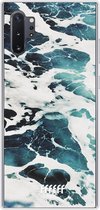 Samsung Galaxy Note 10 Plus Hoesje Transparant TPU Case - Waves #ffffff