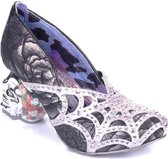 Irregular Choice Halloween Dead Gorgeous Skull Pumps Zilver Zwart