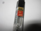 Potloodstift Pentel 0.5mm zwart per koker 2B - 12 stuks