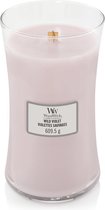 Woodwick Hourglass Large Geurkaars - Wild Violet