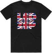 Led Zeppelin Tshirt Homme -L- Union Jack Type Zwart