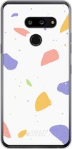 LG G8 ThinQ Hoesje Transparant TPU Case - Terrazzo N°6 #ffffff