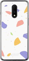 OnePlus 7 Hoesje Transparant TPU Case - Terrazzo N°6 #ffffff