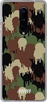 OnePlus 8 Hoesje Transparant TPU Case - Graffiti Camouflage #ffffff