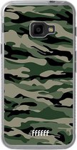 Samsung Galaxy Xcover 4 Hoesje Transparant TPU Case - Woodland Camouflage #ffffff