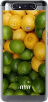 Samsung Galaxy A80 Hoesje Transparant TPU Case - Lemon & Lime #ffffff