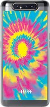 Samsung Galaxy A80 Hoesje Transparant TPU Case - Psychedelic Tie Dye #ffffff