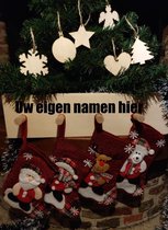 Gepersonaliseerde kerstsokken haak - Kapstok - exclusief 4 Kerstsokken - Kerstmis - Gepersonaliseerd - Kerst cadeau tip