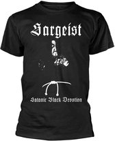 Sargeist Heren Tshirt -L- Satanic Black Devotion Zwart