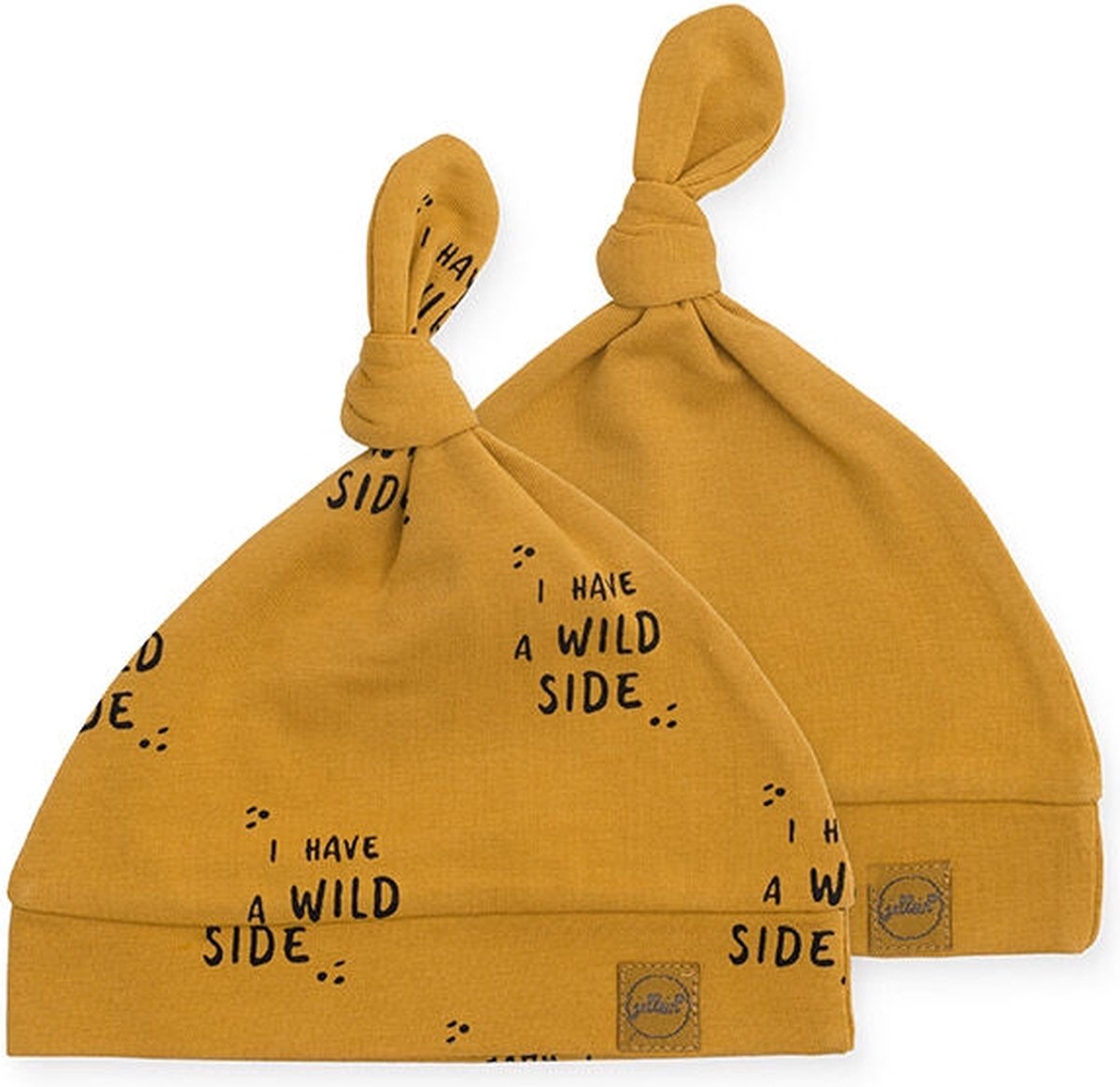 Jollein Muts 0-6 maand Wild animal mustard (2pack)