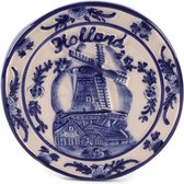 Magneet Delfts Blauw Rond Holland - Souvenir