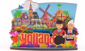 Magneet 2D MDF Village Paartje Holland - Souvenir