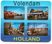 Magneet 2D MDF 4 Foto's Volendam - Souvenir