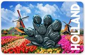 Magneet MDF/Metaal Tulpen Holland - Souvenir