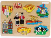 Houten puzzel | kaasmarkt | souvenir | Holland |kinderpuzzel | Matix