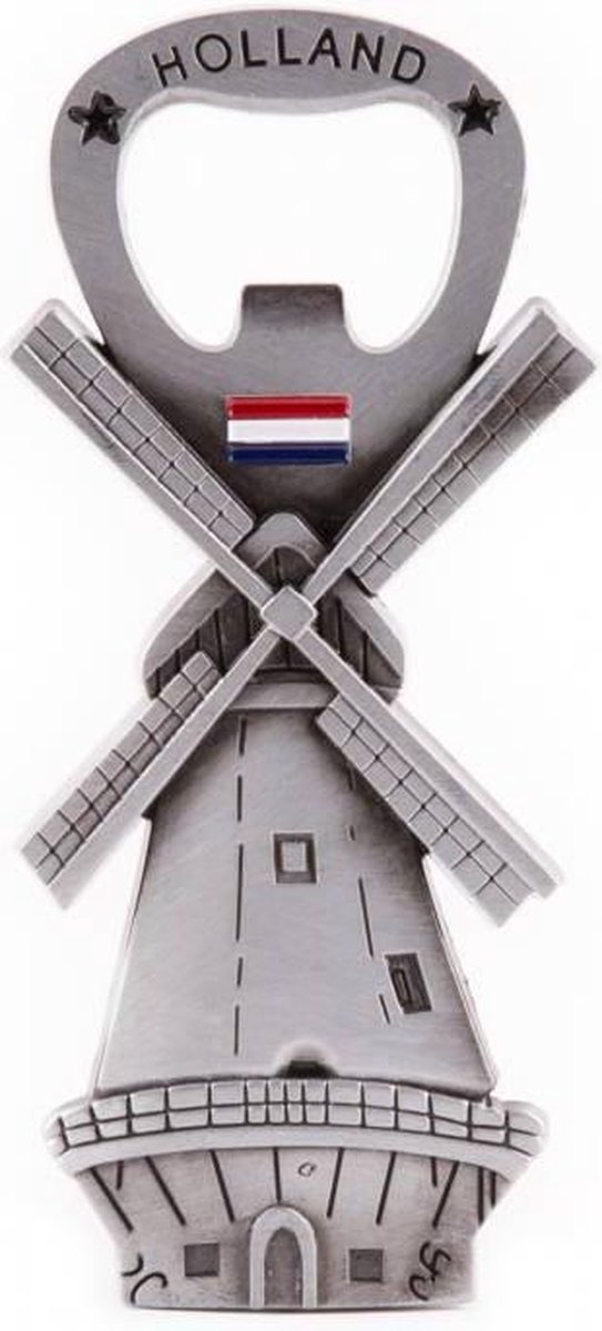 Flesopener met magneet - model molen