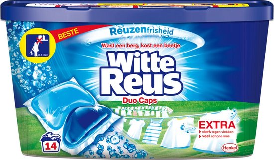 Witte Reus Duo-Caps Wasmiddel 14 stuks