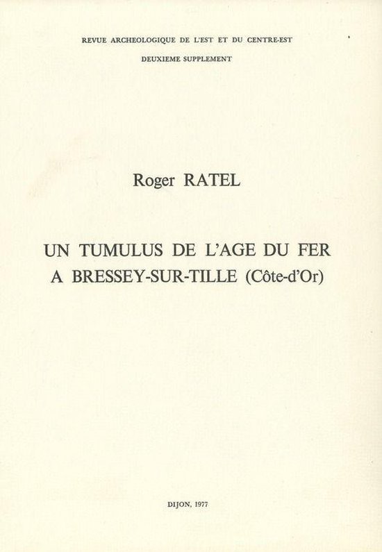 Suppléments à la Revue archéologique de l’Est - Un tumu ... - cover