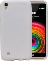 Sand Look TPU Backcover Case Hoesje voor LG Stylus 3 / K10 Pro Wit