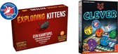 Spellenbundel - Kaartspel - 2 stuks - Exploding Kittens & Clever