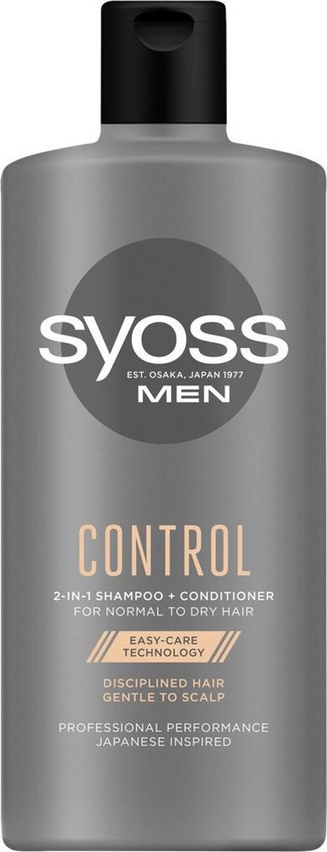 Syoss - Men Control 2In1 Shampoo Conditioner - Shampoo And Conditioner For Men For Normal And Dry Hair