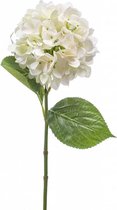 Witte hortensia kunstbloem 67 cm
