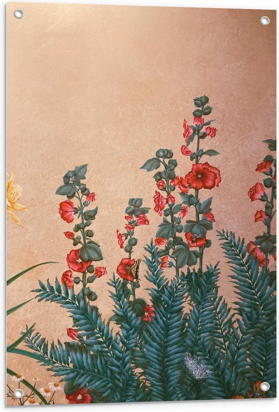 Tuinposter – Muurschildering Bloemen en Planten - 60x90cm Foto op Tuinposter  (wanddecoratie voor buiten en binnen)