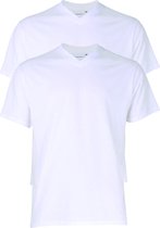 Gotzburg heren T-shirts regular fit V-hals (2-pack) - wit - Maat: S