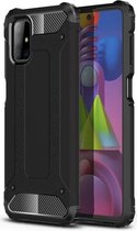 Samsung Galaxy M51 Hoesje Shock Proof Hybride Back Cover Zwart