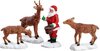 Lemax - Santa Feeds Reindeer -  Set Of 4 - Kersthuisjes & Kerstdorpen