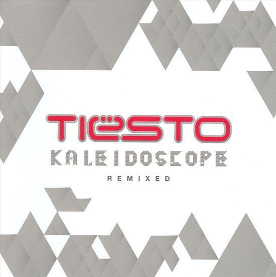 Tiësto Kaleidoscope Remixed album cover, abstract grijs patroon